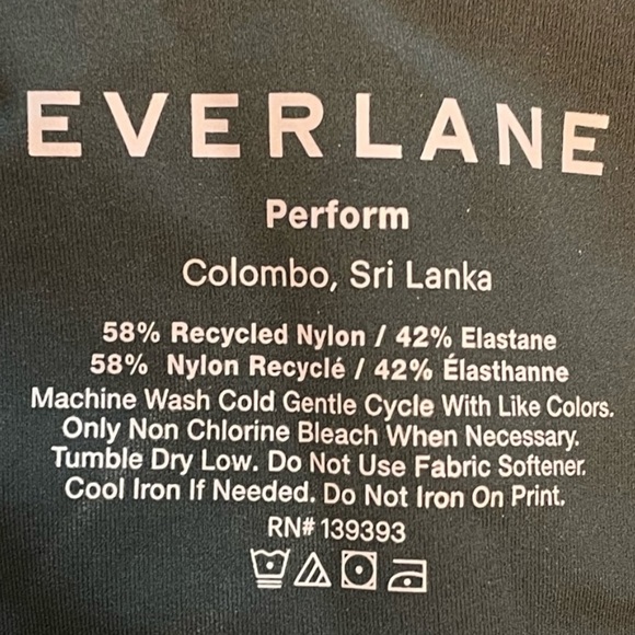 Everlane The Perform Tank Cropped Tank Top Dark Green Size Small - Picture 4 of 6